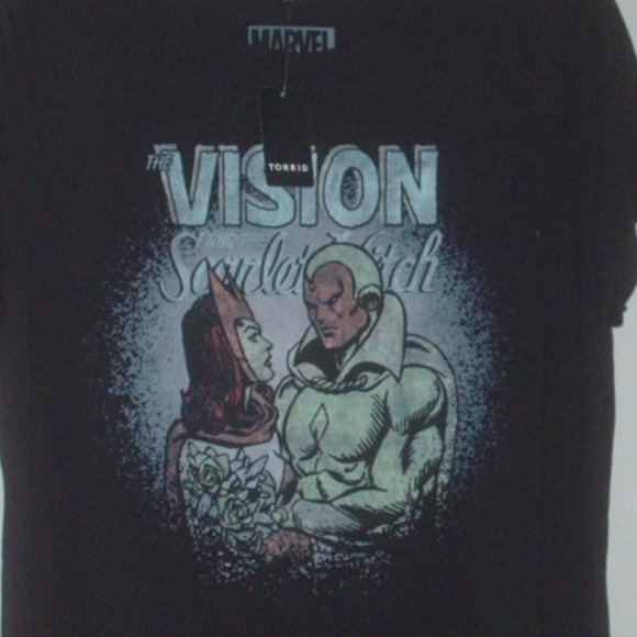 Marvel's The Vision & The Scarlet Witch ladies T-shirt New with tag by Torrid - Picture 2 of 4